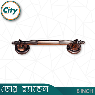 ৮ ইঞ্চি দরজার হ্যান্ডেল অ্যান্টিক পালিশ করা দরজার হাতল কাঠের দরজার হ্যান্ডেল_img_2