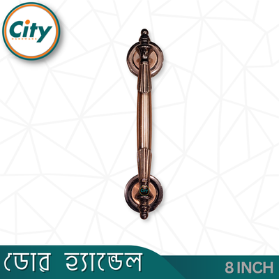 ৮ ইঞ্চি দরজার হ্যান্ডেল অ্যান্টিক পালিশ করা দরজার হাতল কাঠের দরজার হ্যান্ডেল_img_3