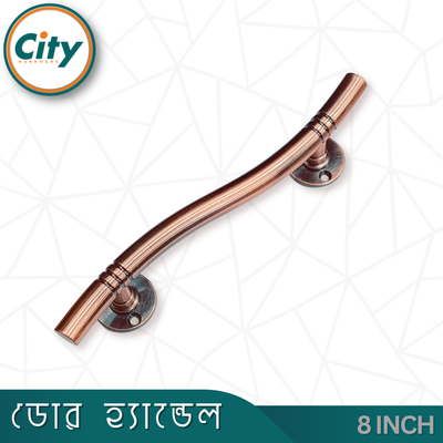 ৮ ইঞ্চি দরজার হাতল এস স্টাইলের রঙ পালিশ করা হেভি দরজার পুল হ্যান্ডেল_img_2