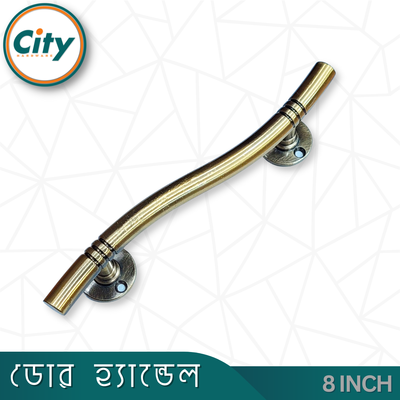 ৮ ইঞ্চি দরজার হাতল এস স্টাইলের রঙ পালিশ করা হেভি দরজার পুল হ্যান্ডেল_img_3