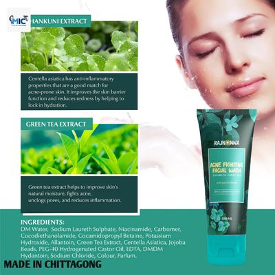 Rajkonna Acne Fighting Facial Wash 100ml_img_1