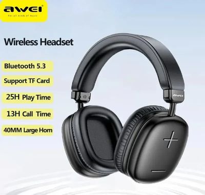 Awei AT6 Wireless Headphones – Hi-Fi Sound, Deep Bass, Bluetooth 5.0, Noise Reduction & Long Battery Life_img_0