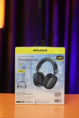 Awei AT6 Wireless Headphones – Hi-Fi Sound, Deep Bass, Bluetooth 5.0, Noise Reduction & Long Battery Life_img_1
