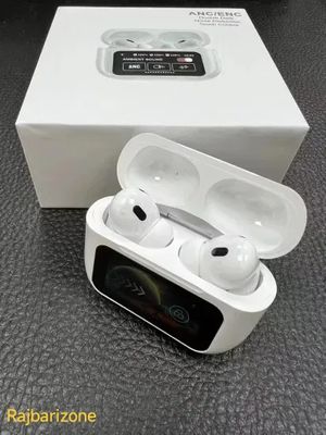 A9 airpod Pro ANC ENC Touch Screen Display White Color_img_2
