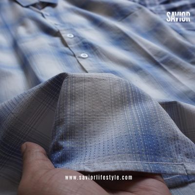 Sky Mist - Pocketless Full Sleeve Check Shirt_img_4