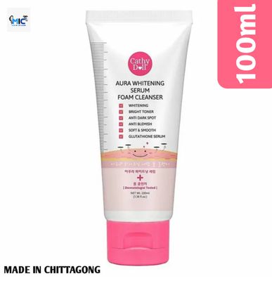 Cathy Doll Aura Whitening Serum Foam Cleanser - 100ml_img_0