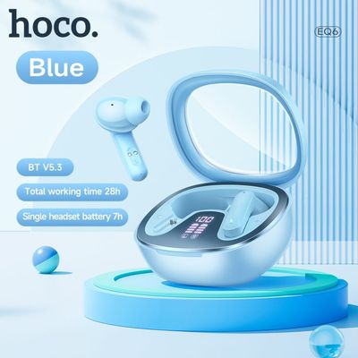 Hoco EQ6 TWS Wireless Earphones – Blue Color_img_0