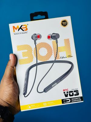 MKB V03 Magnetic Waterproof ENC Wireless Neckband_img_1
