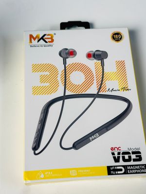 MKB V03 Magnetic Waterproof ENC Wireless Neckband_img_2