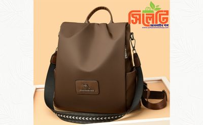 New Texture Oxford Cloth Women’s Backpack(Coffee)_img_0