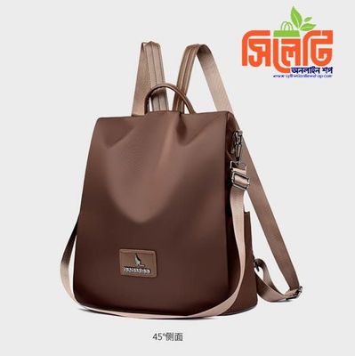 New Texture Oxford Cloth Women’s Backpack(Coffee)_img_1