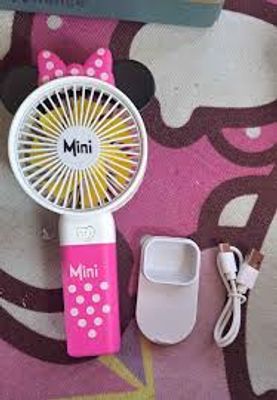 Disney Outdoor Portable Cartoon Kawaii Mickey Usb Fan Air Cooler Travel Mini Handheld Fan Lithiums Battery Rechargeable Toys_img_0