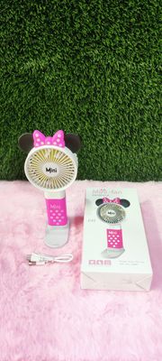 Disney Outdoor Portable Cartoon Kawaii Mickey Usb Fan Air Cooler Travel Mini Handheld Fan Lithiums Battery Rechargeable Toys_img_1