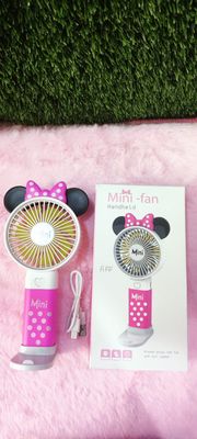 Disney Outdoor Portable Cartoon Kawaii Mickey Usb Fan Air Cooler Travel Mini Handheld Fan Lithiums Battery Rechargeable Toys_img_2