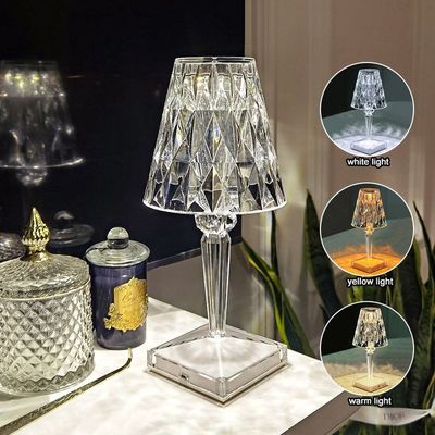 Diamond Dream Battery LED Table Lamp Modern Table Art Fancy Lighting Night Light Night Lamp (8 cm, Gold)_img_2