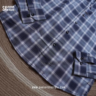 Blue Shadow - Pocketless Full Sleeve Check Shirt_img_2