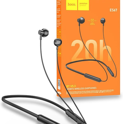 HOCO ES67 Wireless Neckband – Black Color_img_1