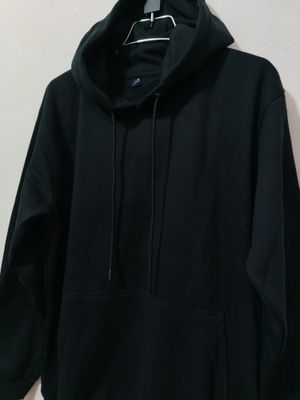 Jibraan's Premium Black Solid Hoodie_img_1