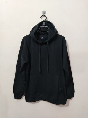 Jibraan's Premium Black Solid Hoodie_img_2