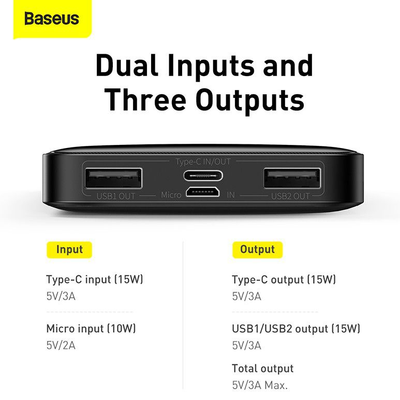 Baseus Bipow 10,000mAh 15W Digital Display Power Bank_img_2
