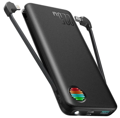 Joyroom JR-L014 22.5W 10000mAh Power Bank with Dual Cables – Black_img_0