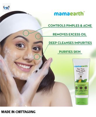 Mamaearth Tea Tree Face Wash for Acne & Pimples – 100ml | - 70664_img_3