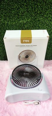 Multi-function USB Rechargeable Fan Wall Mounted Desktop Desktop Home Fan Portable Mini Small Fan Wholesale Dropshipping_img_0