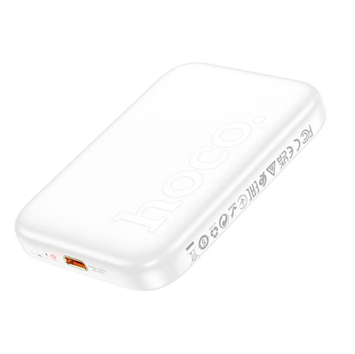 HOCO J117A magnetic wireless fast charging Power bank 10000mAh – White Color_img_0
