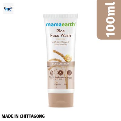 Mamaearth Rice Face Wash with Rice Water & Niacinamide – 100ml | Gentle Cleanser for Glowing Skin - 79032_img_3