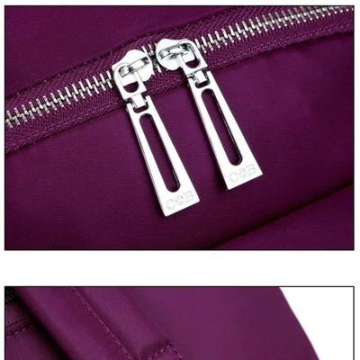 Nylon Backpack Durable Waterproof Casual Shoulder Bag (Meroon)_img_2