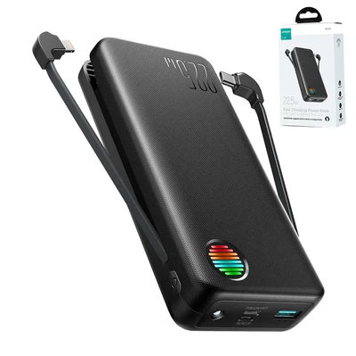 Joyroom JR-L015 22.5W 20000mAh Power Bank With Dual Cables – Black_img_0