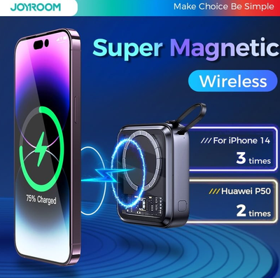 Joyroom JR-L007 IcySeries 22.5W 10000mAh Magnetic Wireless Power Bank (Lightning Port)_img_0
