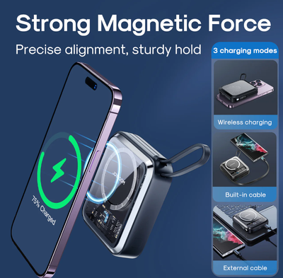Joyroom JR-L007 IcySeries 22.5W 10000mAh Magnetic Wireless Power Bank (Lightning Port)_img_1