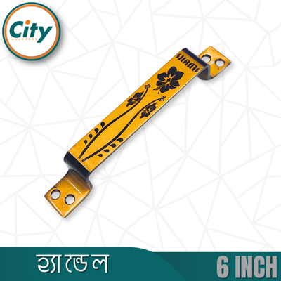 ৬ ইঞ্চি ডোর হ্যান্ডেল স্টেইনলেস স্টিল অ্যান্টিক ব্রাস পলিশ দরজা টানার হাতল_img_1