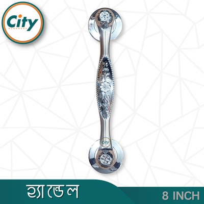 ৮ ইঞ্চি দরজার হ্যান্ডেল নিকেল পালিশ করা দরজার হাতল কাঠের দরজার হ্যান্ডেল_img_2
