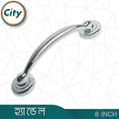 ৮ ইঞ্চি দরজার হ্যান্ডেল নিকেল পালিশ করা দরজার হাতল কাঠের দরজার হ্যান্ডেল_img_1