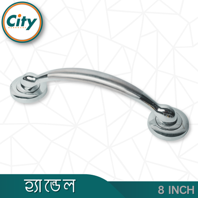 ৮ ইঞ্চি দরজার হ্যান্ডেল নিকেল পালিশ করা দরজার হাতল কাঠের দরজার হ্যান্ডেল_img_2