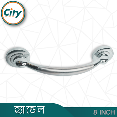 ৮ ইঞ্চি দরজার হ্যান্ডেল নিকেল পালিশ করা দরজার হাতল কাঠের দরজার হ্যান্ডেল_img_3