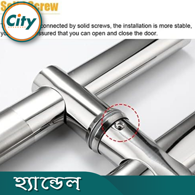 বড় আকারের ডোর হ্যান্ডেল স্টেইনলেস স্টিল পালিশ করা ওভাল শেপ ডোর পুল হ্যান্ডেল ডাবল সাইডেড ডোর হ্যান্ডল সেট_img_3