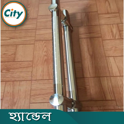 বড় আকারের ডোর হ্যান্ডেল স্টেইনলেস স্টিল পালিশ করা ওভাল শেপ ডোর পুল হ্যান্ডেল ডাবল সাইডেড ডোর হ্যান্ডল সেট_img_5
