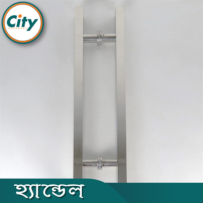বড় আকারের ডোর হ্যান্ডেল স্টেইনলেস স্টিল পালিশ করা স্কোয়ার শেপ ডোর পুল হ্যান্ডেল ডাবল সাইডেড ডোর হ্যান্ডল সেট_img_3
