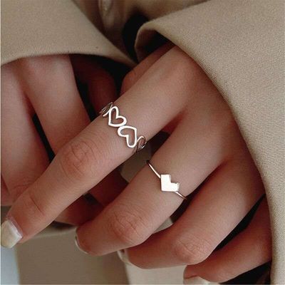 Hollow Fashion adjustable finger ring_img_0