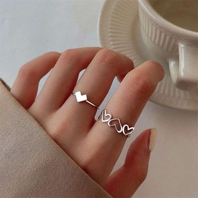 Hollow Fashion adjustable finger ring_img_1