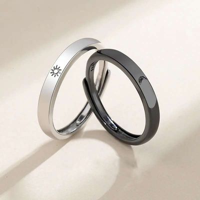 Beautiful SUN ☀ & MOON🌙Couple Ring available In stock FREE SIZE_img_0