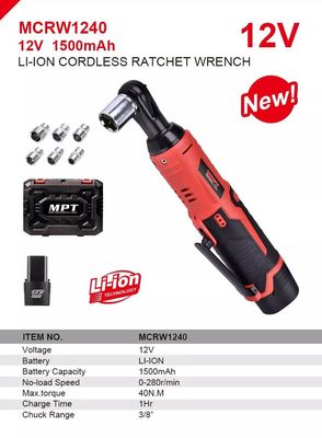 MPT Cordless Ratchet Wrench-Li-ion, 12v, 40 Nm, Model: MCRW1240_img_1