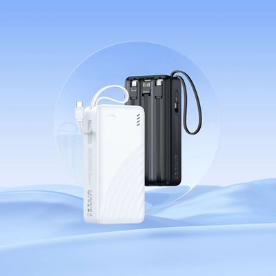 Hoco J146B Fast Charge 30000mAh PD Type-C 20W and USB-A with Digital Led Indicator Power Bank Black_img_5