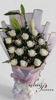 stylish White Flower Bouquet_img_0
