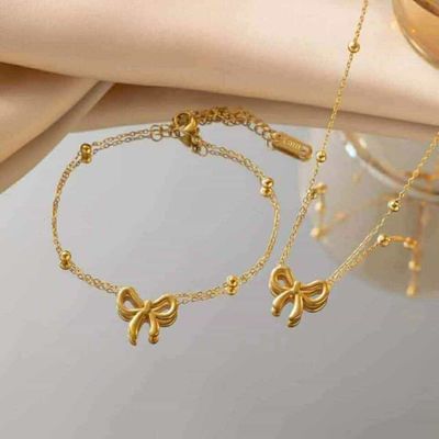 Stainless steel Pendent & bracelet set_img_1