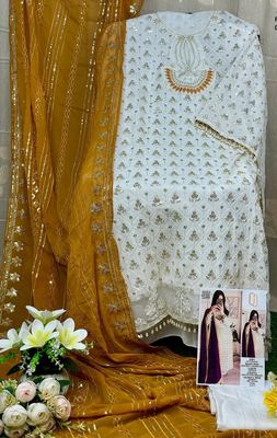Semi –Embroidery & Sequence Work Party dress_img_4