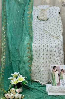 Semi –Embroidery & Sequence Work Party dress_img_7